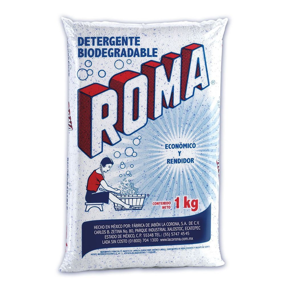 DETERGENTE ROMA 1 KG C/10 CAJA